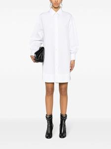 Alexander McQueen poplin mini shirtdress - Wit