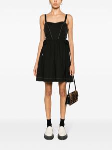 PINKO Flared mini-jurk met kant - Zwart