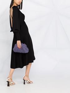 victoriabeckham Victoria Beckham Jurk met pofmouwen - Zwart