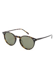 oliverpeoples Oliver Peoples N.02 zonnebril met rond montuur - Bruin