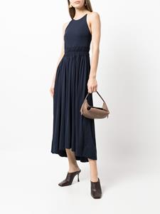 3.1 Phillip Lim Midi-jurk met gesmockte taille - Blauw