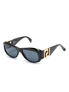 versacepre-owned Versace Pre-Owned T75 zonnebril met rechthoekig montuur - Zwart