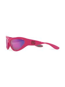 dolce&gabbanaeyewear Dolce & Gabbana Eyewear DG Toy zonnebril met cat-eye montuur - Roze