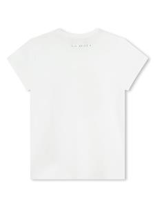 karllagerfeldkids Karl Lagerfeld Kids T-shirt verfraaid met logo - Wit