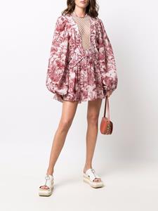 stellamccartney Stella McCartney Mini-jurk met print - Beige