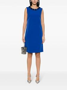P.A.R.O.S.H. Midi-jurk verfraaid met kristallen - Blauw