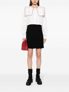CHANEL Pre-Owned logo-buttons rear-fastened skirt - Zwart