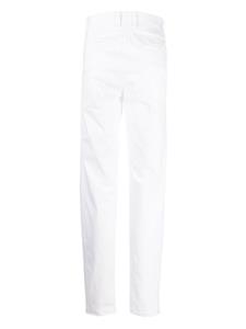 Transit logo-patch cotton tapered trousers - Wit