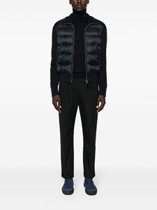 tomford TOM FORD Broek van katoenblend met toelopende pijpen - Zwart