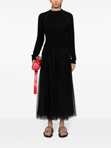 fabianafilippi Fabiana Filippi Tulen midi-rok - Zwart