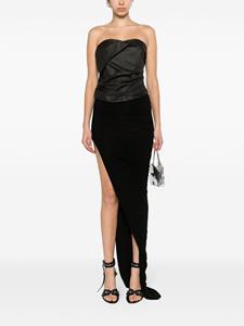 rickowens Rick Owens Gedrapeerde maxi-rok - Zwart