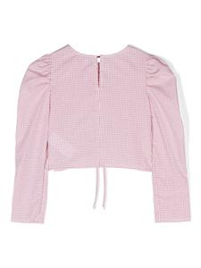 Monnalisa Geruite blouse - Wit