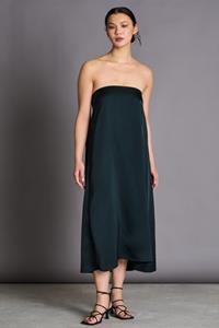 JAN N JUNE JAN 'N JUNE Damen vegan Kleid Glona Flaschengrün