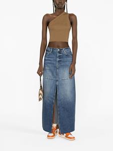 Reformation Tazz denim maxi-rok - Blauw