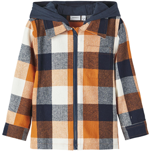 Name It-collectie Overhemd/jasje hoodie Lane (autumn maple)