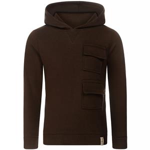 kokonoko-collectie KOKO NOKO-collectie Trui hoodie (dark brown)