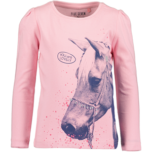 blueseven-collectie Blue Seven-collectie Longsleeve Horses (azalee)
