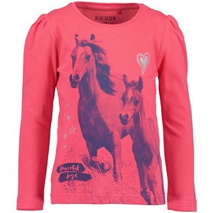 Blue Seven-collectie Longsleeve Horses (pink)