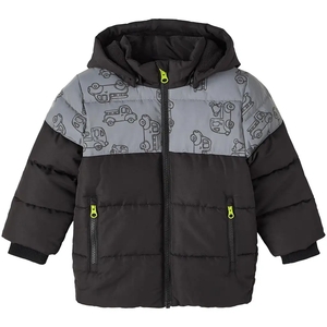 Name It-collectie Winterjas puffer reflective Marcel (black)