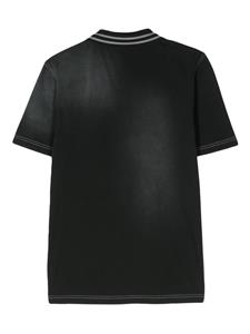 Diesel T-Smid cotton polo shirt - Zwart