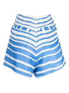 Bambah Gestreepte shorts - Blauw
