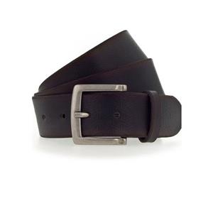 MUSTANG Leren riem met logo-inscriptie op de rolgesp