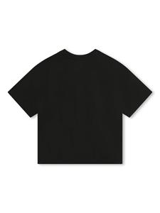 marcjacobskids Marc Jacobs Kids T-shirt van biologisch katoen met logoprint - Zwart