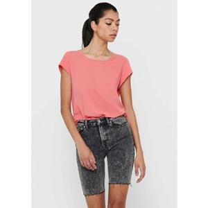 Only Blouse met korte mouwen ONLVIC S/S SOLID TOP NOOS PTM