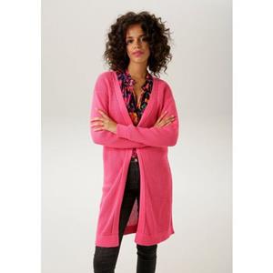 Aniston CASUAL Strickjacke, im trendigem Netzstrickmuster