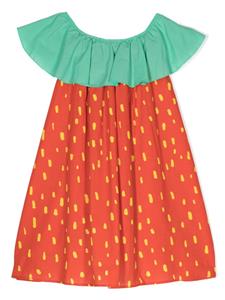 stellamccartneykids Stella McCartney Kids Intarsia jurk - Rood