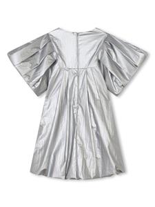 marcjacobskids Marc Jacobs Kids Metallic jurk met korte mouwen - Grijs