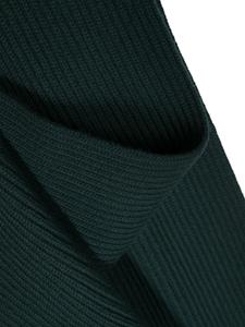 dolce&gabbana Dolce & Gabbana Ribgebreide sjaal met logo - Groen