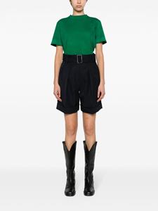 goldengoose Golden Goose Shorts van scheerwol met ceintuur - Blauw