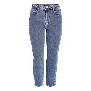 Noisy may Slim-fit-Jeans Lockere Ankle Jeans Slim Fit Denim Hose High Waist NMMONI 6759 in Blau