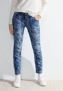 Cecil Casual-fit jeans met laserprint