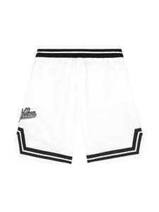 dolce&gabbanakids Dolce & Gabbana Kids Zwembroek met logo-applicatie - Wit