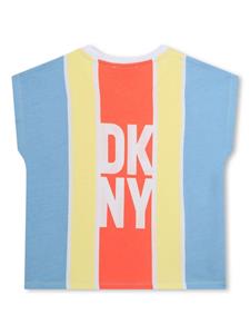 dknykids Dkny Kids Gestreept katoenen T-shirt - Blauw