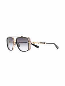 Balmain Eyewear Zonnebril met piloten montuur - Goud