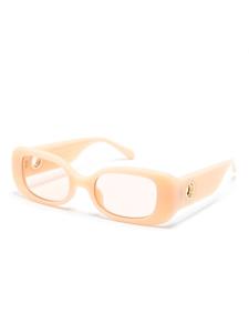 lindafarrow Linda Farrow Lola zonnebril met rechthoekig montuur - Beige