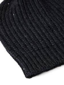 brunellocucinelli Brunello Cucinelli grof gebreide muts - Zwart