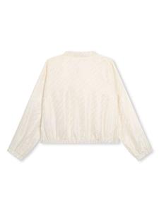 michaelkorskids Michael Kors Kids Satijnen bomberjack met capuchon - Beige