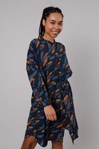Brava Fabrics Damen vegan Ucon Palma Oversized Mao Kleid Navy