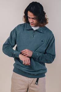 Trendsplant Herren vegan Zip Pullover Sauce Ulme Grün