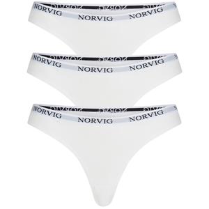 NORVIG 3-pack G-String, Kleur: Wit