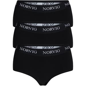 NORVIG 3-pack Hipster Slip, Kleur: Zwart