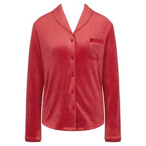 Triumph Mix&Match Velour Boyfriend nachthemd, rood