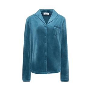 Triumph Mix&Match Velour Boyfriend nachthemd, blauw