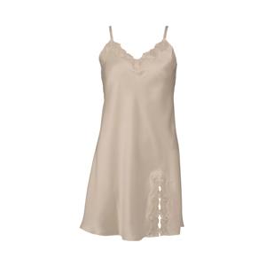 Lady Avenue Silk Jersey nachtjapon, creme