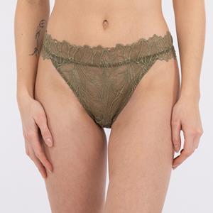 Neo Noir Beige Rood Tai Slip, Kleur: Dusty Groente