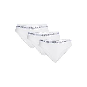 Urban Quest 3-Pack Bamboo tai slip, wit